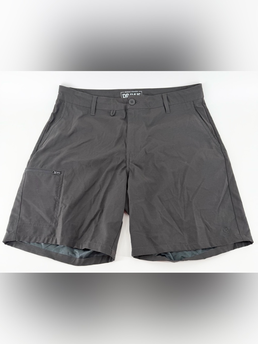 Dravus Men’s Hybrid Board Shorts Size 32 Dk Gray Swim Surf Skate Heading Nowhere